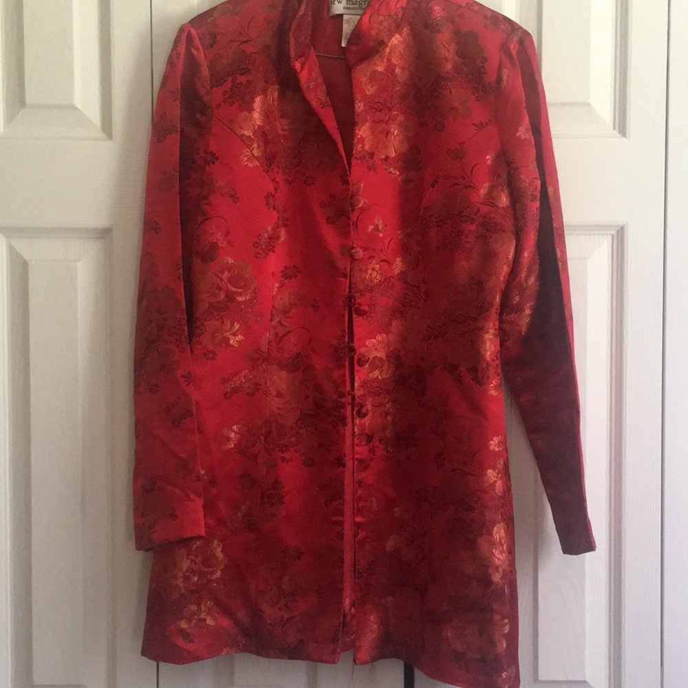Oriental pattern dress/coat